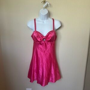 Flora Nikrooz Pink Satin Chemise